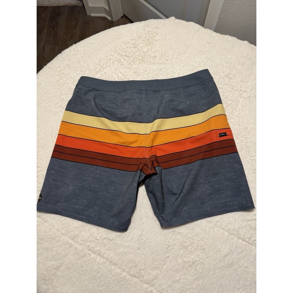 O'Neill Hyperfreak Boardshorts Swim Trunks Men  Size 38 Multi-Color Surf Beach ! - Picture 8 of 10